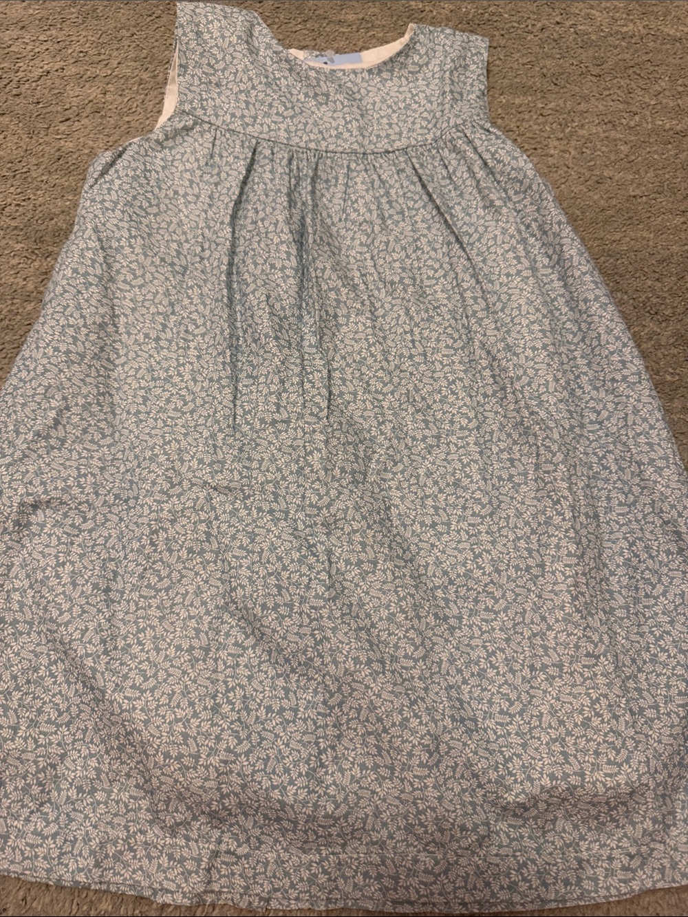 Kids Light Blue Floral A-Line Skirt